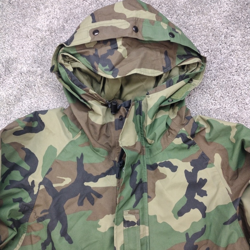 Woodland Camo ECWCS Cold Weather Parka USGI Medium Regular - Picture 2 of 12